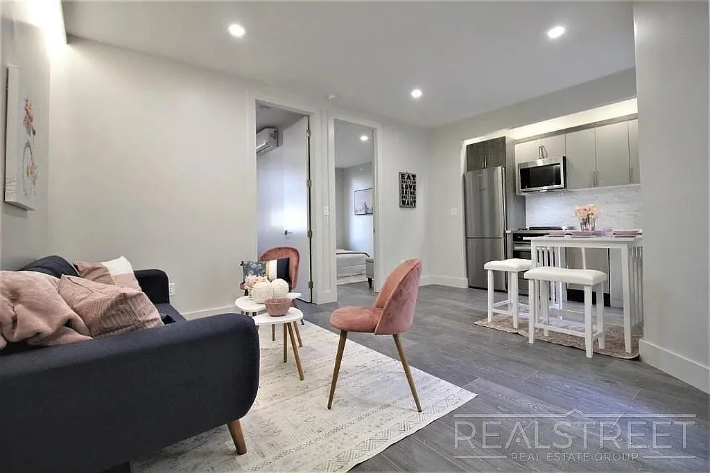 Renovated interior at Lincoln Place Apartments in Brooklyn, New York